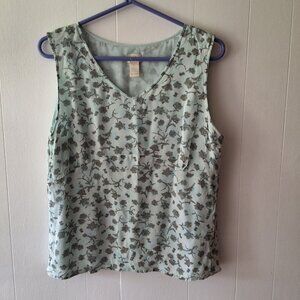 Light Blue J Jill Sleeveless Blouse L